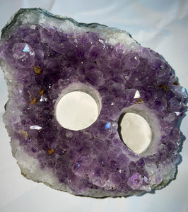 Amethyst Candle Holders